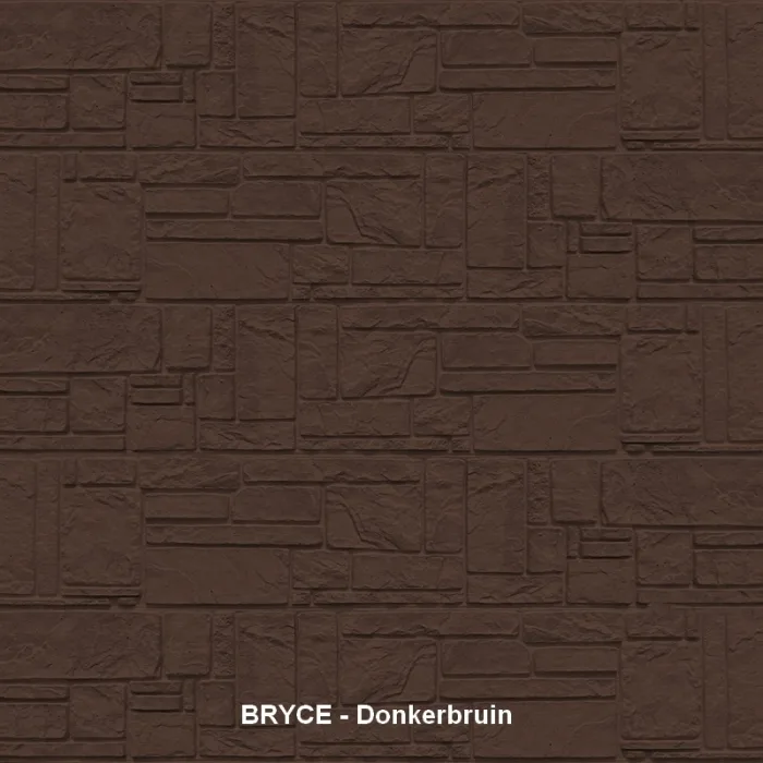 Betonscherm kleurafwerking - Donkerbruin