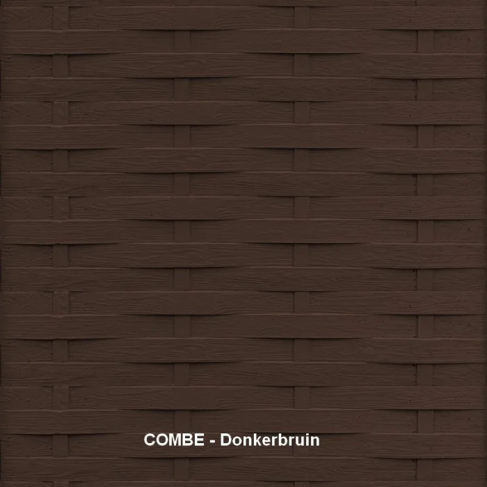 Betonscherm kleurafwerking - Donkerbruin