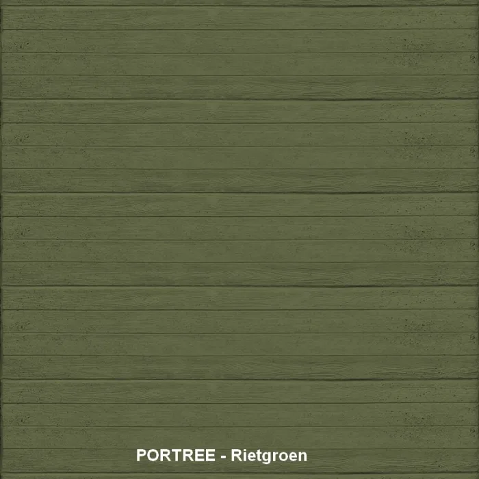 Betonscherm kleurafwerking - Rietgroen
