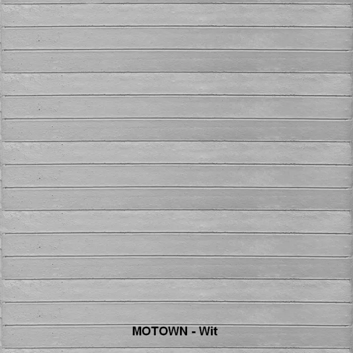 Betonscherm kleurafwerking - Wit