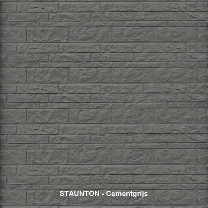 Betonscherm kleurafwerking - Cementgrijs