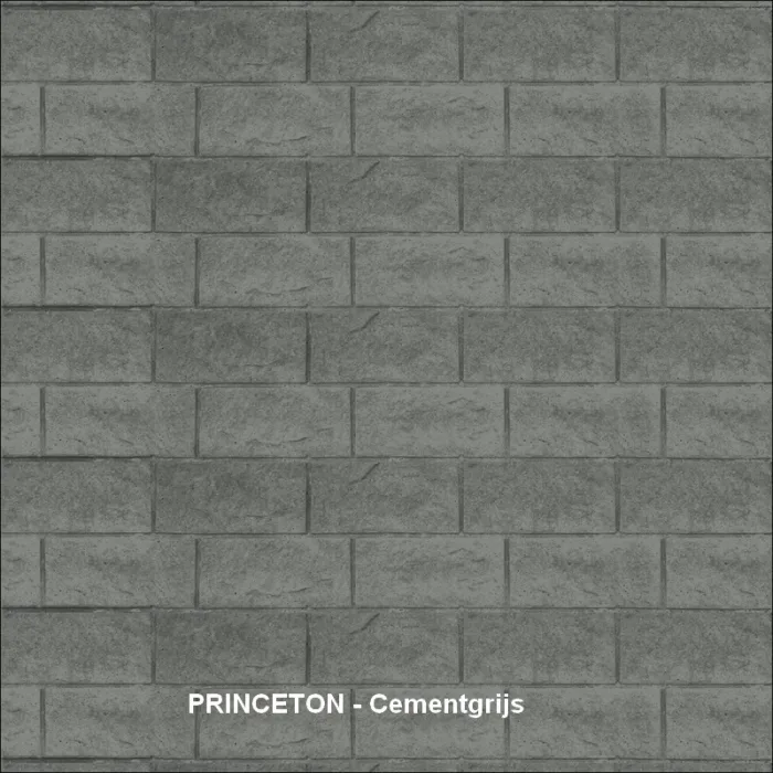 Betonscherm kleurafwerking - Cementgrijs
