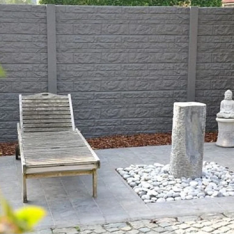 Betonscherm 'Staunton' - basiskleur grijsantraciet