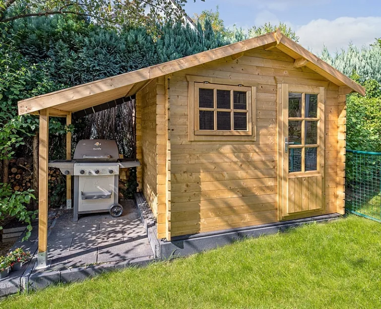 Tuinhuis met overkapping 'Lars' - Vuren - 3 x 2,6 m