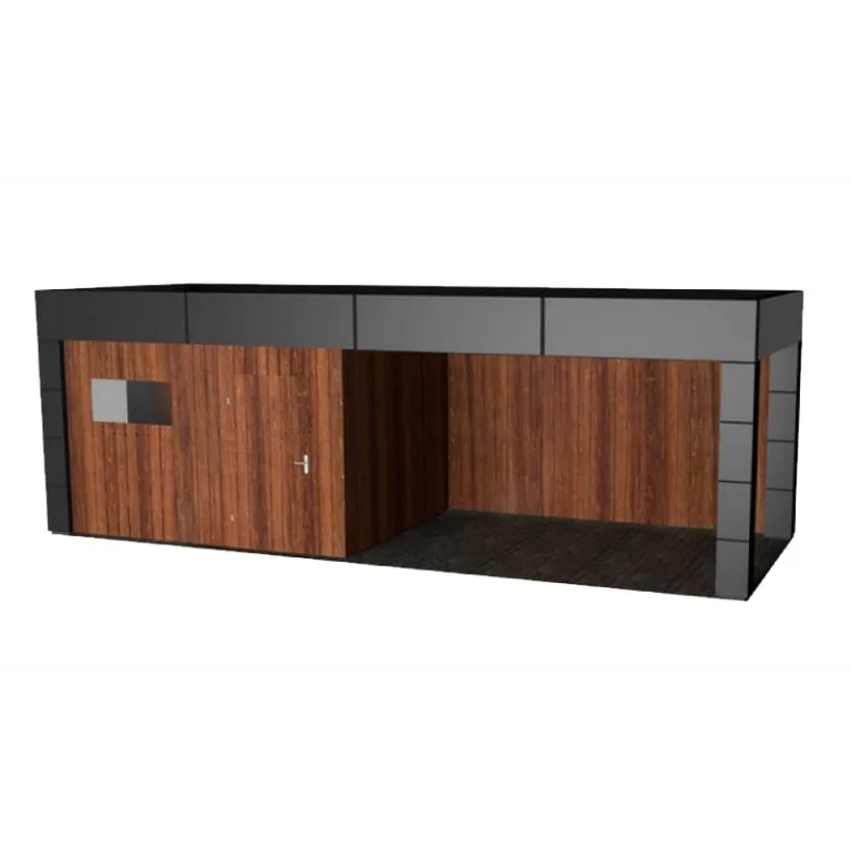 Gebinte met overkapping - 4 meter diep