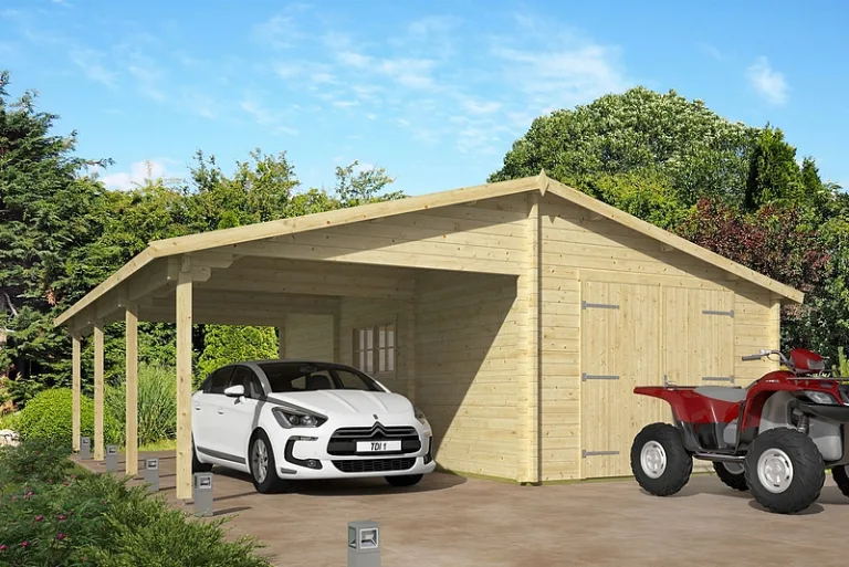 Garage/Carport 'Berggren' - 7,65 x 8,3 m