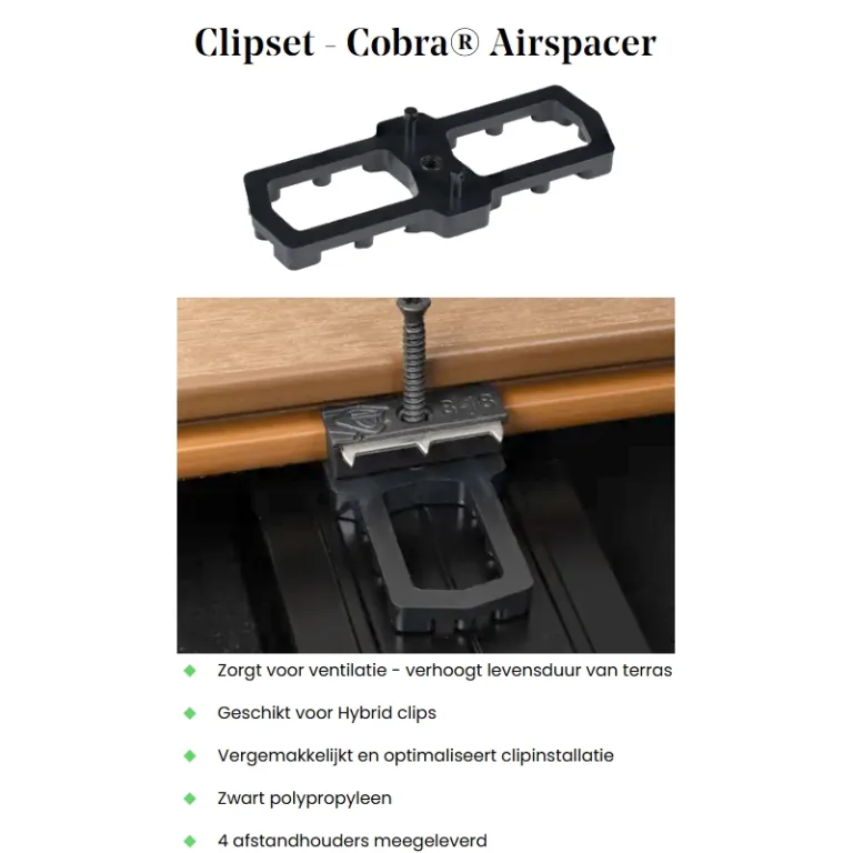 Cobra Hybride clips - incl. schroeven