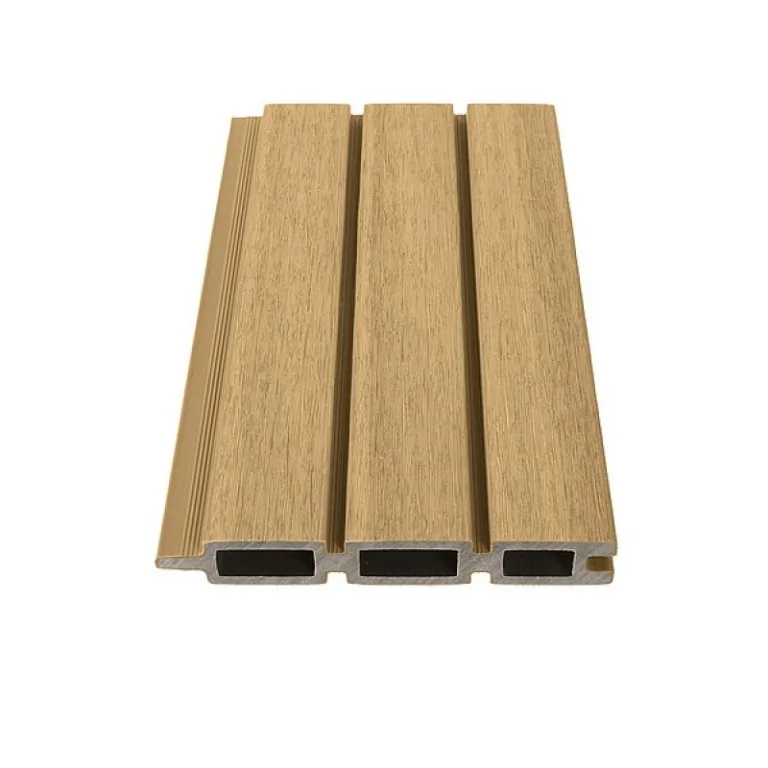 Composiet Plankenscherm 'Modern Triple' - Cedar