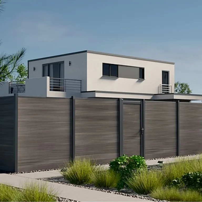 Composiet Plankenscherm 'Premium' - Dark grey