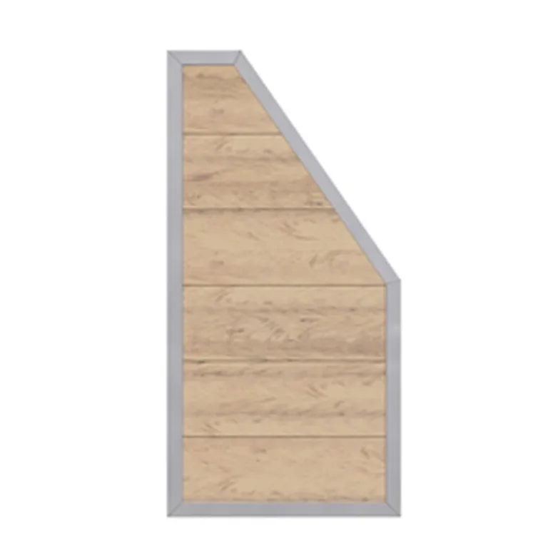 Composiet Tuinscherm 'Alu-Design' - Zand