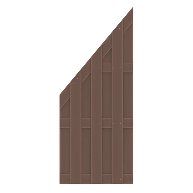 Composiet Tuinscherm 'Jumbo' - Bruin