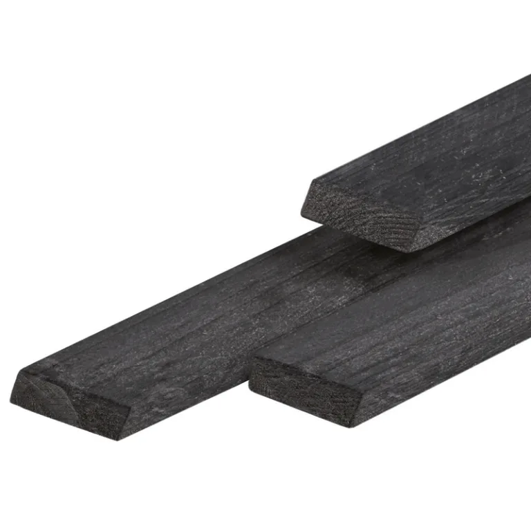 Douglas rhombus - zwart gespoten - 2 cm dik