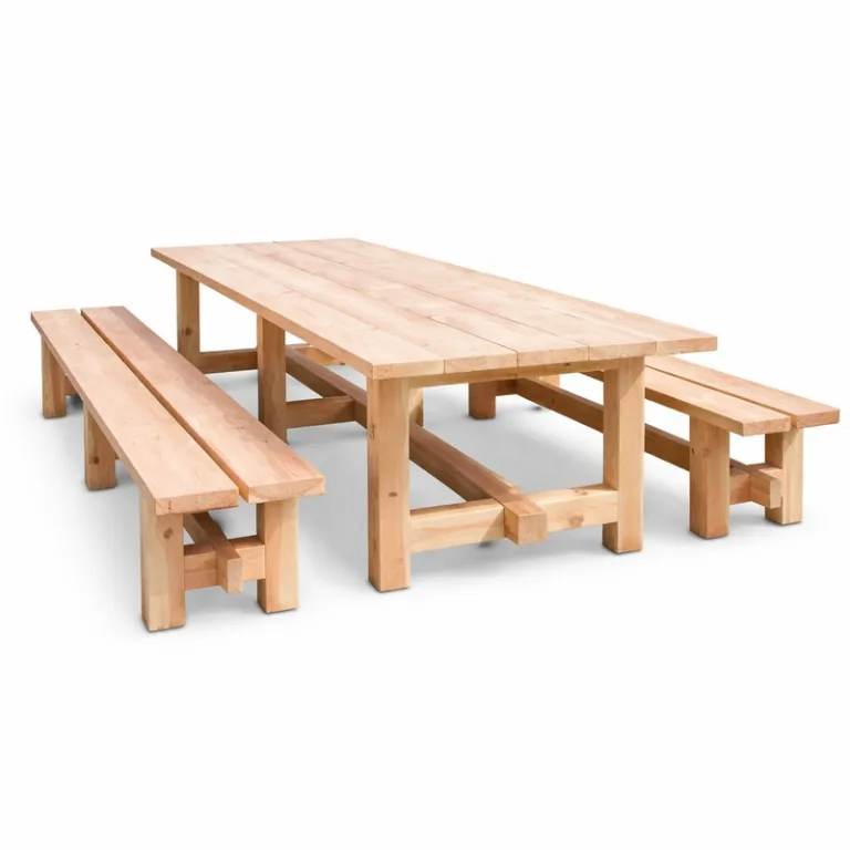 Tafel met zitbank - Douglas