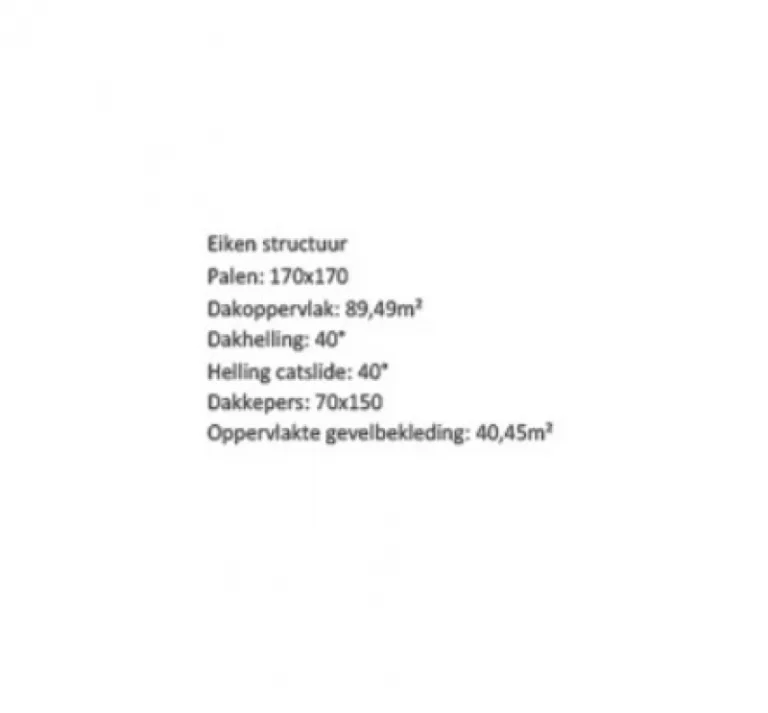 Eiken Gebinte 'Annecy' - 10,75 x 7 m