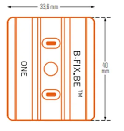 B-fix one clips - incl. schroeven