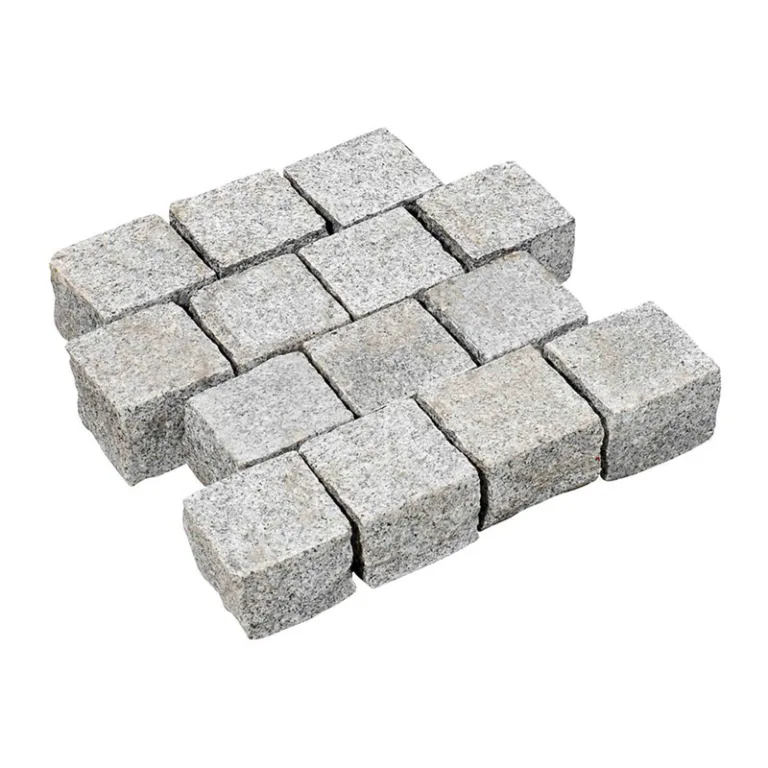 Tibet White graniet kassei - 10 x 10 cm