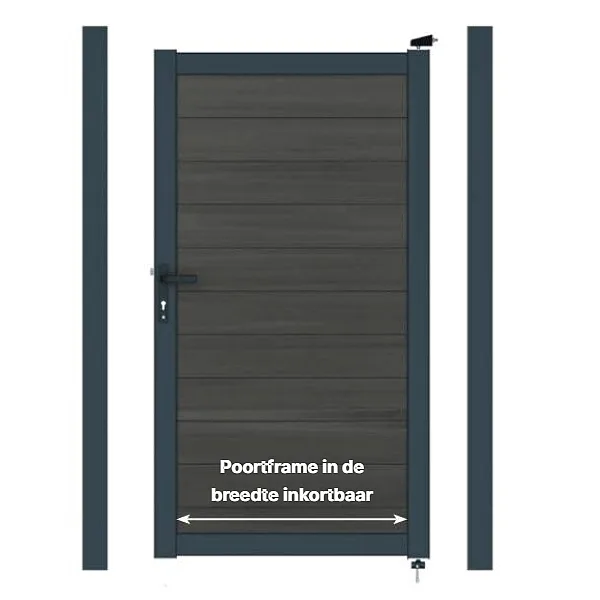 Aluminium poortkader - Composietplanken