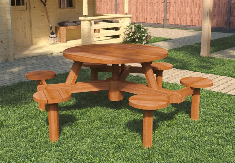 Picknicktafel Rondo - Hardhout
