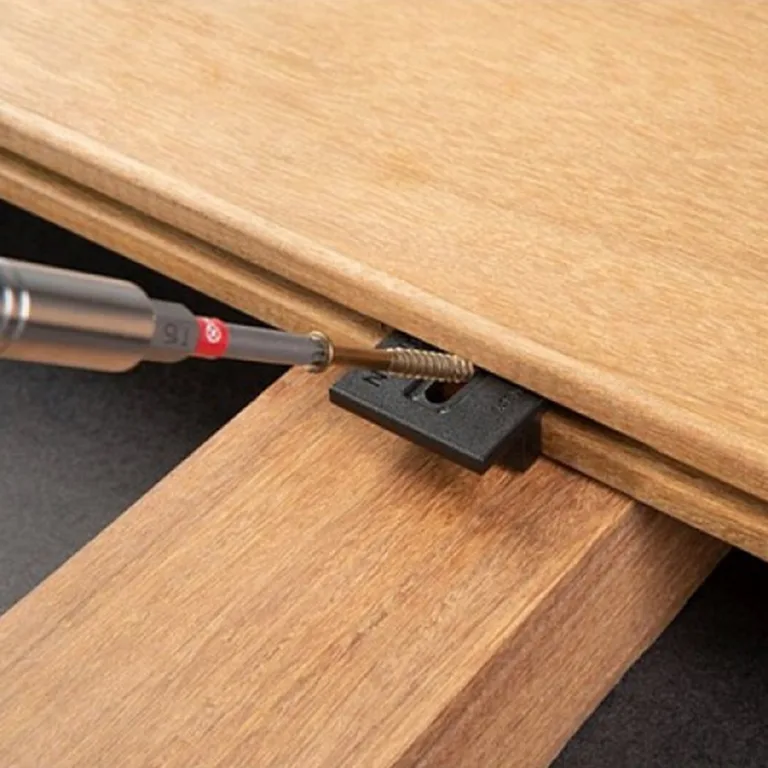 Hardwood clips zwart - incl. schroeven