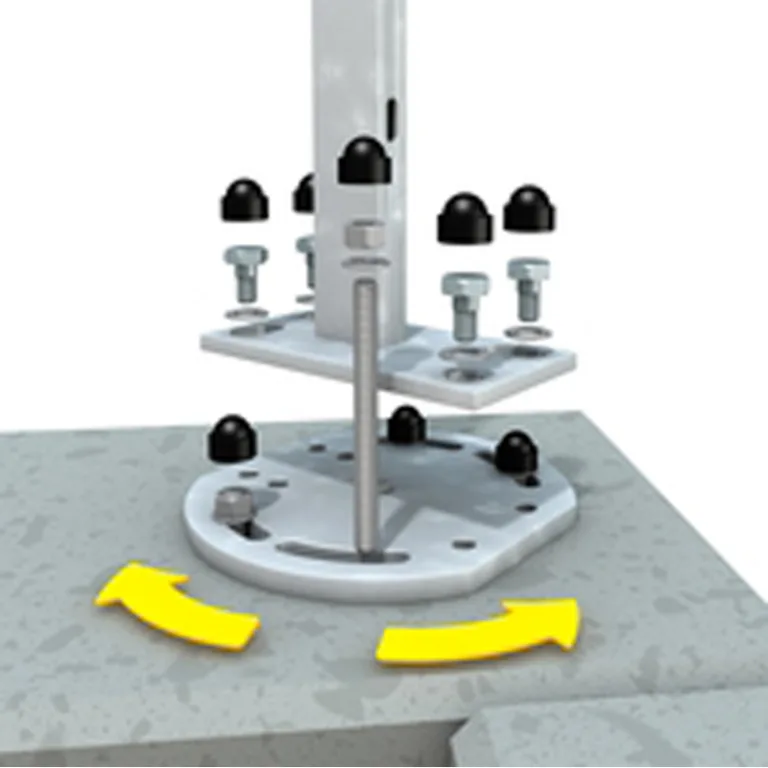 Hoek-montageadapter