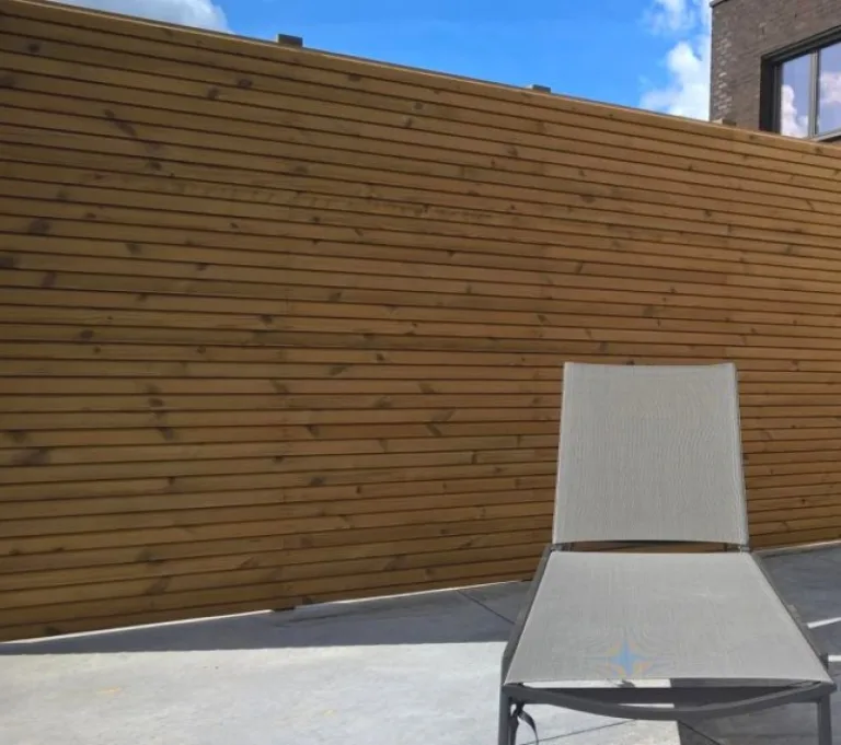 Tuinwand Thermowood - Rib. horizontaal 1,8 cm