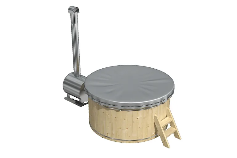 Hottub met externe kachel