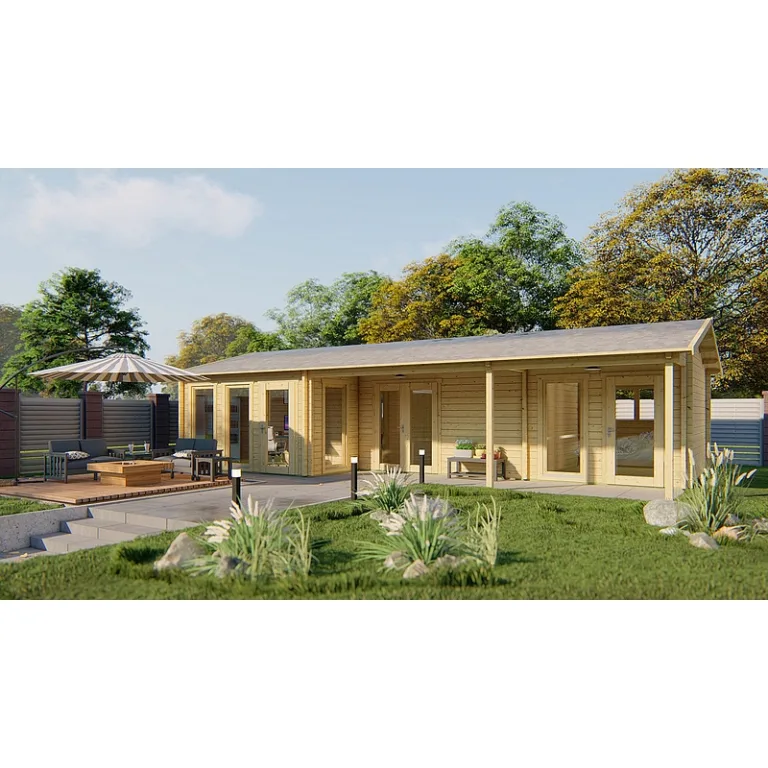 Houten woning 'Letterkenny' - Vuren - 11,2 x 5,95 m