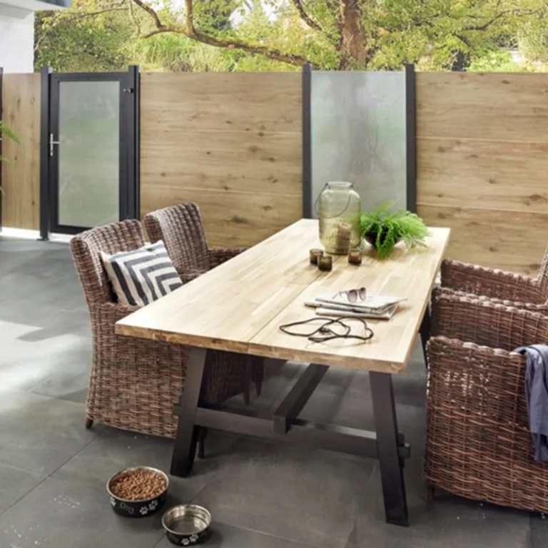 Tuinscherm Keramiek XL - 'Oak'