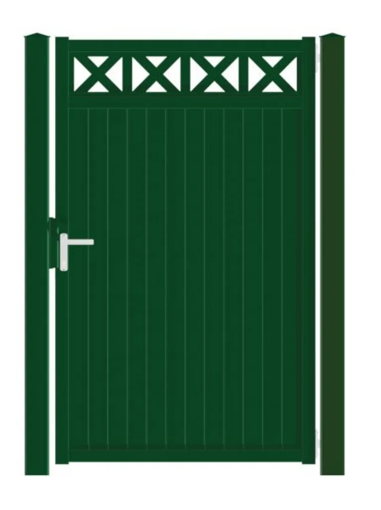 Metalen tuinpoort - 'Aluette Cross'