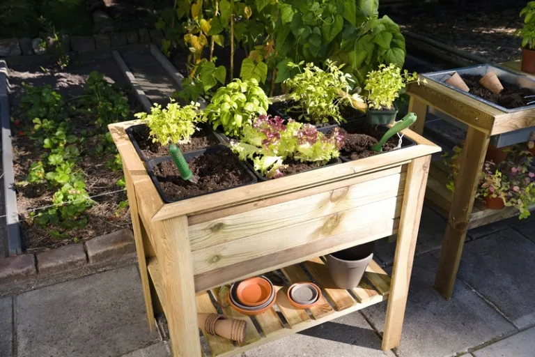 Grenen moestuintafel