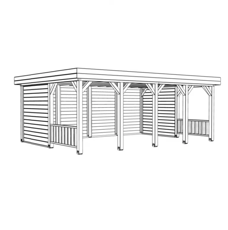 Overkapping 'Faro' - Vuren - 6 x 4,2 m