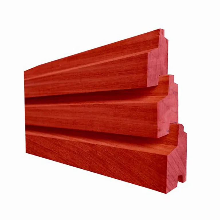 Padouk blokprofiel enkel - 6,5 cm breed