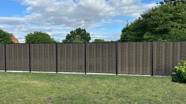 Aluminium paal voor Fiber vlechtscherm