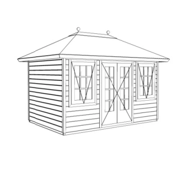Paviljoen 'Pontypool' - Vuren - 3,6 x 2,4 m