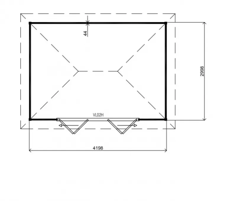Paviljoen 'Romsey' - Vuren - 4,2 x 3 m