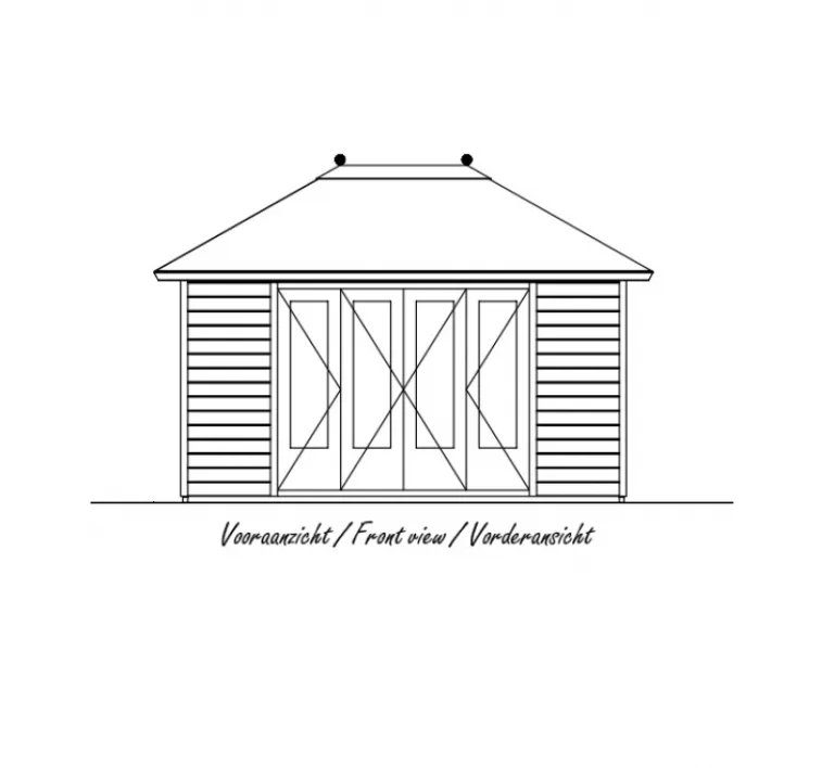 Paviljoen 'Romsey' - Vuren - 4,2 x 3 m