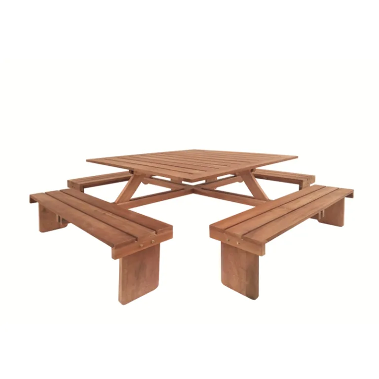 Picknicktafel Vierkant - Hardhout