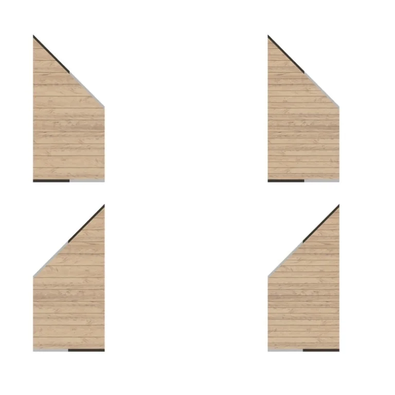 Composiet Plankenscherm 'Classic' - Zand