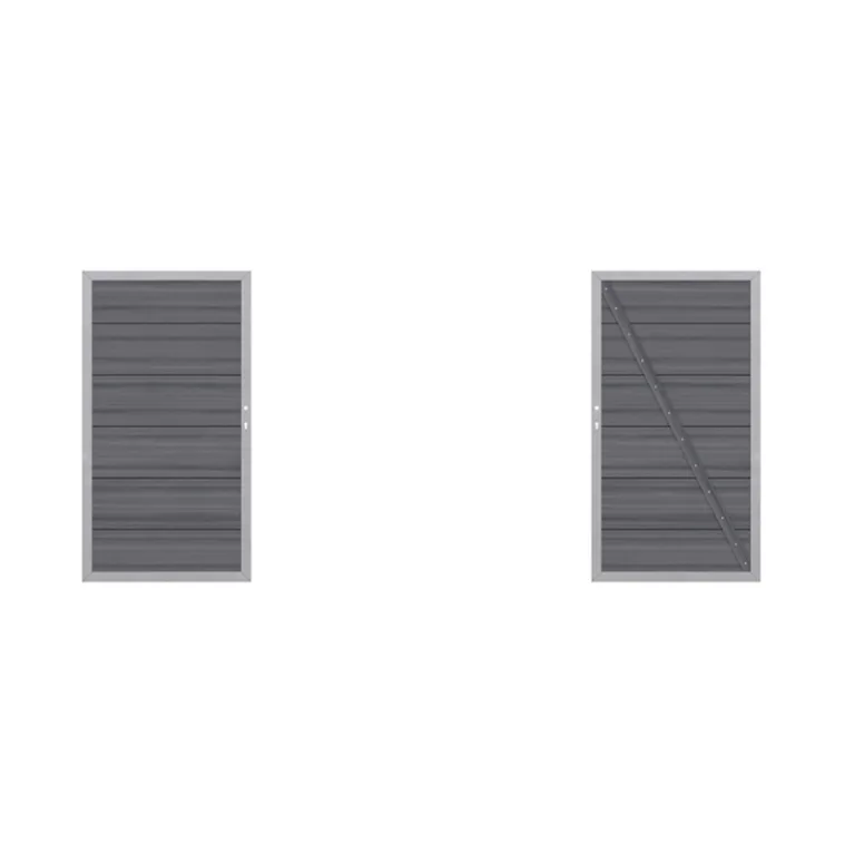 Composiet Plankenscherm 'Platinum XL' - Grijs