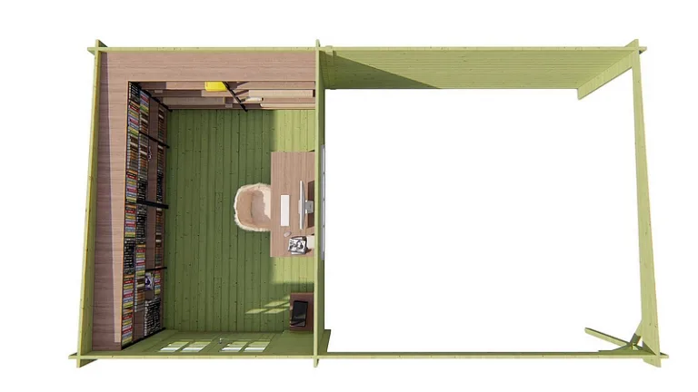 Poolhouse Blokhut 'Anton' - 7 x 4 m