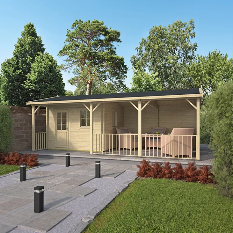 Poolhouse Blokhut 'Ragna' - 7,2 x 4,2 m