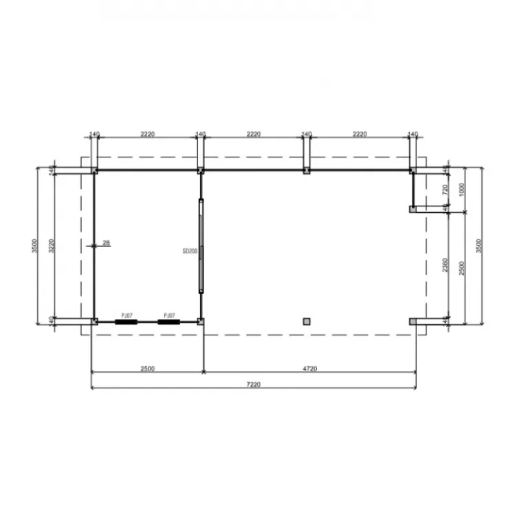 Poolhouse 'Cherry Park' - Vuren - 7,2 x 3,5 m