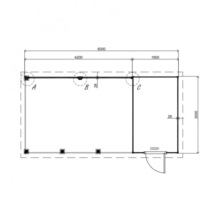 Poolhouse 'Coral Woods' - Vuren - 6 x 3 m