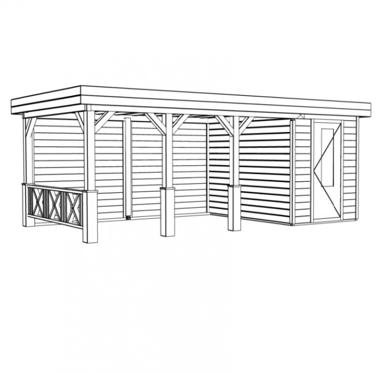 Poolhouse 'Coral Woods' - Vuren - 6 x 3 m