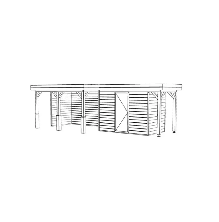 Poolhouse 'Durango' - Vuren - 7,2 x 3 m