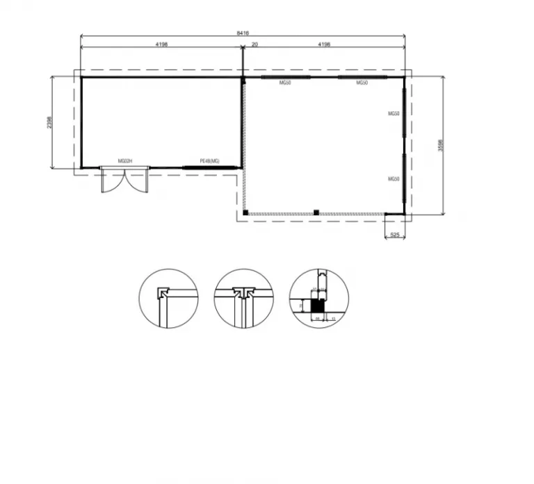 Poolhouse 'Karpathos' - Vuren - 8,4 x 3,6 m