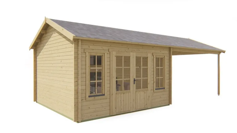 Poolhouse Blokhut 'Kwaspa'- 8 x 4 m