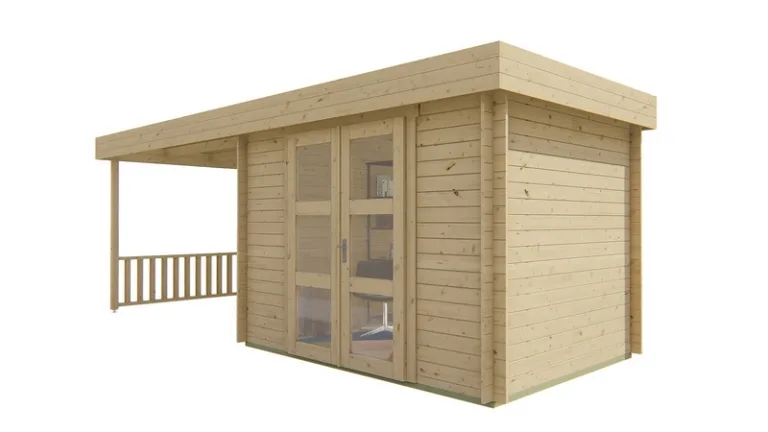Poolhouse Blokhut 'Maja' - 6,4 x 2,4 m