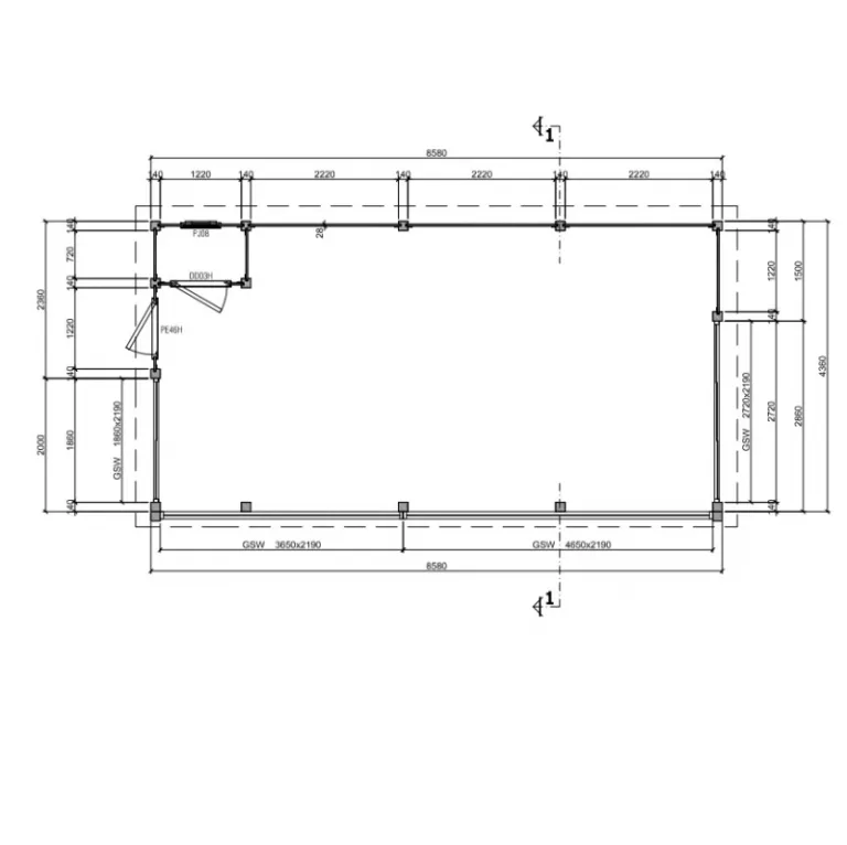Poolhouse 'Porta Del Mar' - Vuren - 8,5 x 4,3 m