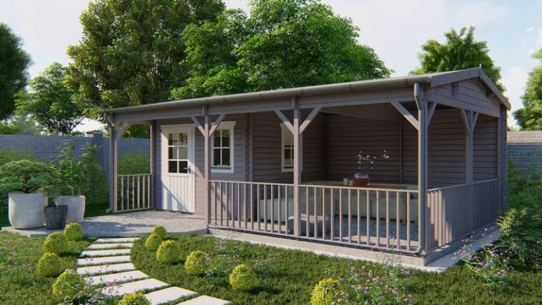 Poolhouse Blokhut 'Ragna' - 7,2 x 4,2 m